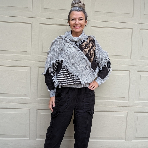 fun slouchy 1980's VINTAGE SWEATER S M (N9) - Picture 3 of 10